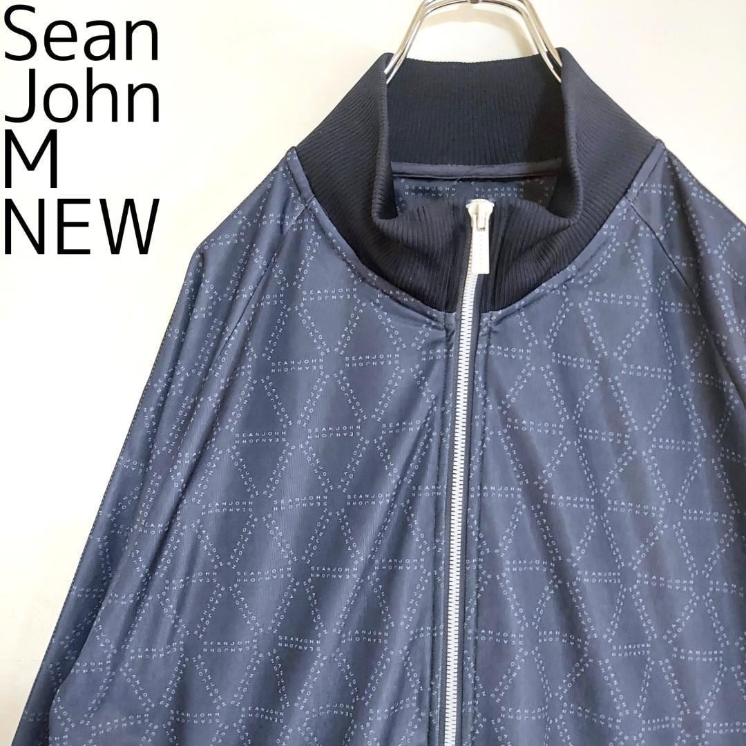 SEANJOHN ショーンジョン 袖ライントラックジャケット M ネイビー 白 ...