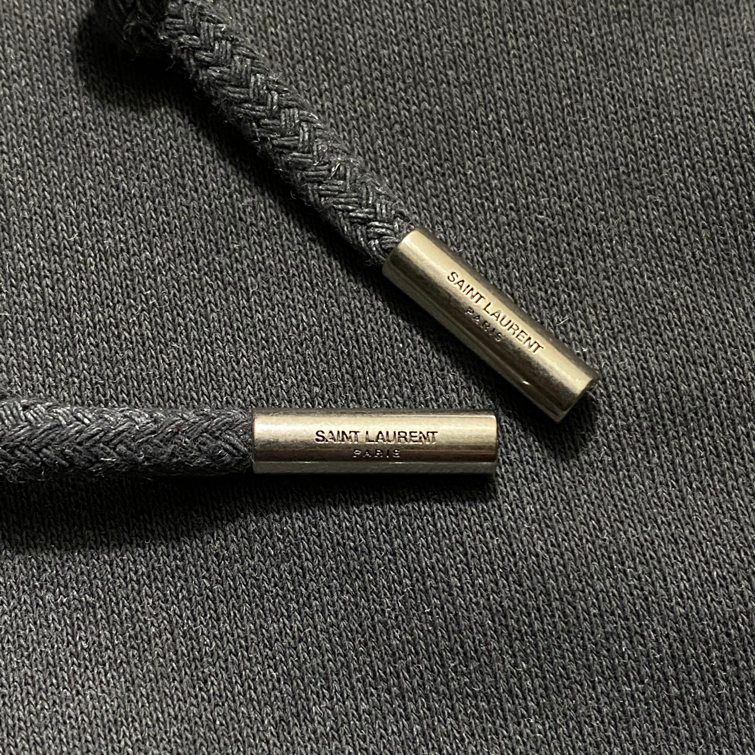2017AW SAINT LAURENT PARIS sweat parka “love me forever or never 