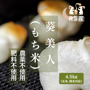 R5:葵美人（もち米）4.5kg（自然栽培）