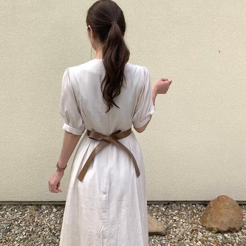 バックレザーリボンワンピース 1039 Mesty