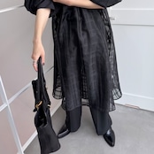 2wayシアーチェックSK/ブラック