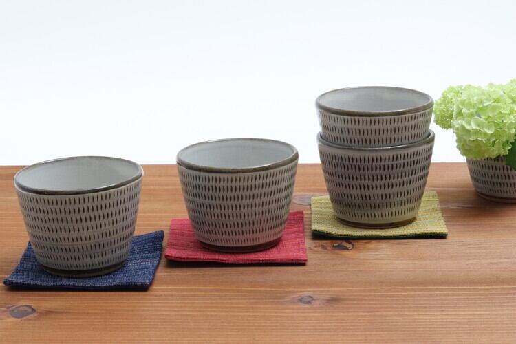 小石原焼 蔵人窯 そば猪口 飛び鉋 Koishiwara-yaki Soba cup