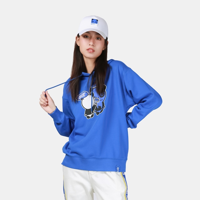 SALE 送料無料 【HIPANDA ハイパンダ】レディース  フーディー スウェット WOMEN'S  HOODIE SWEAT SHIRT / BLUE・WHITE