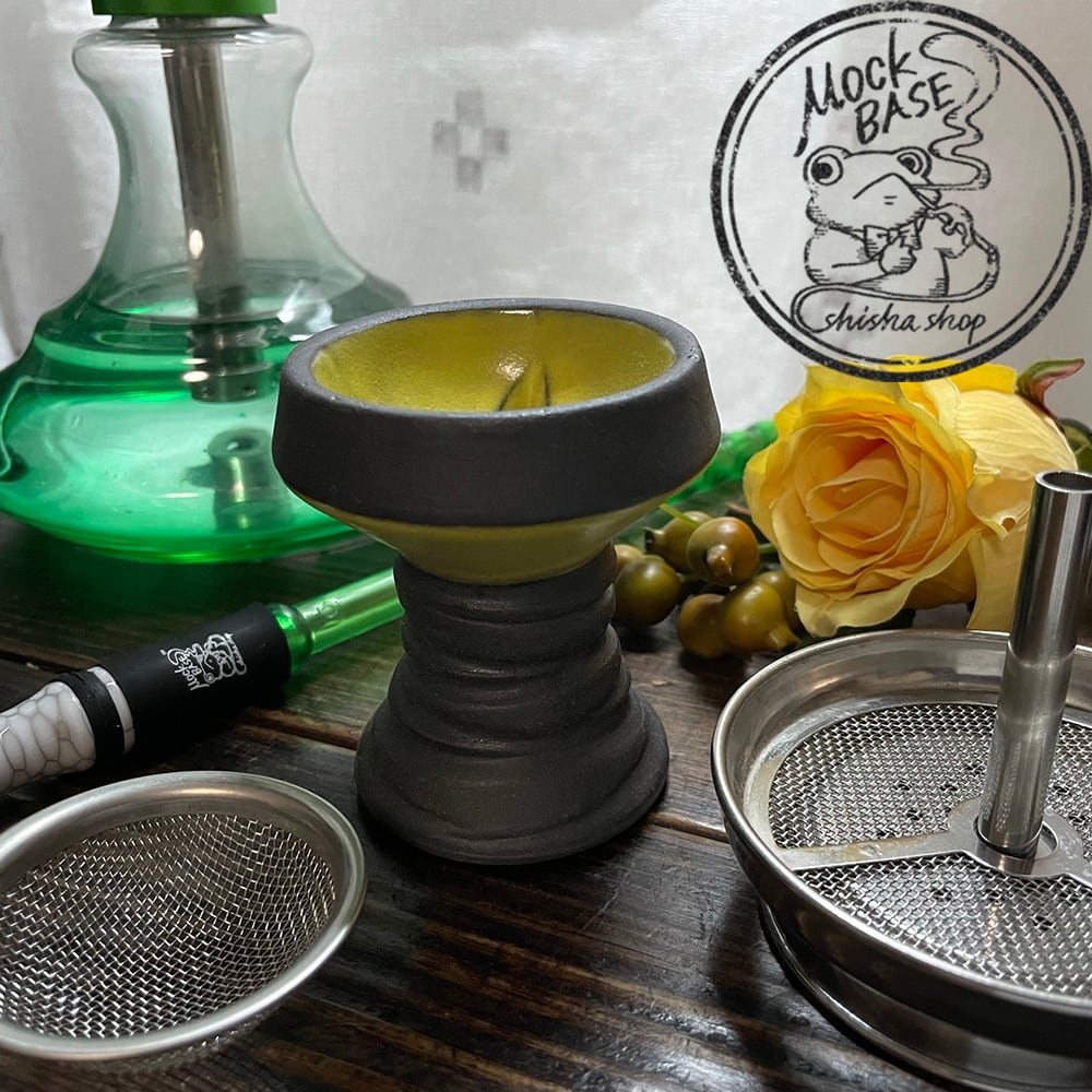 YIMI Hookah HMS&クレイトップセット ストレートボウル】 イエロー ...