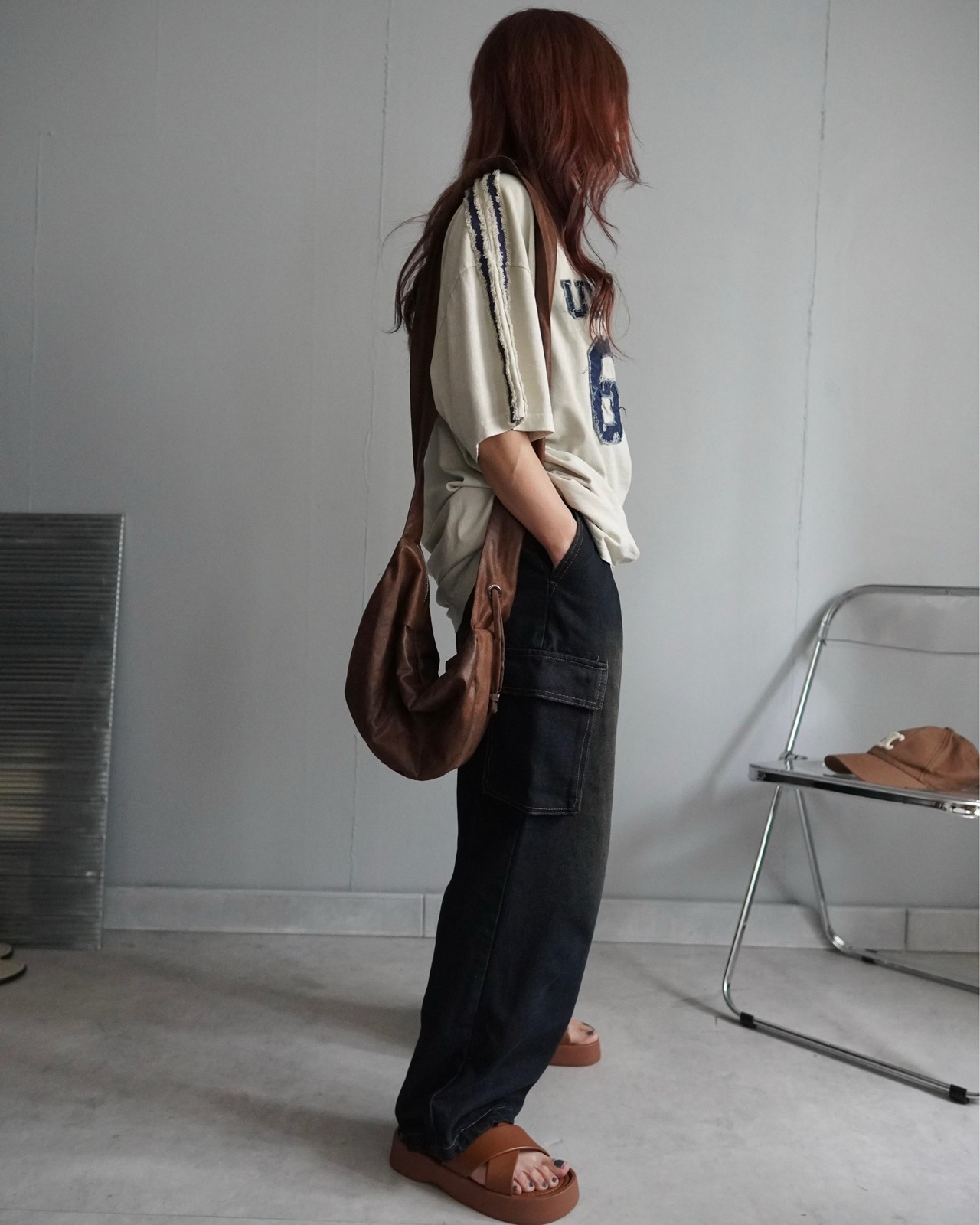【unused.lab】Sideline denim patch CS/Indigo
