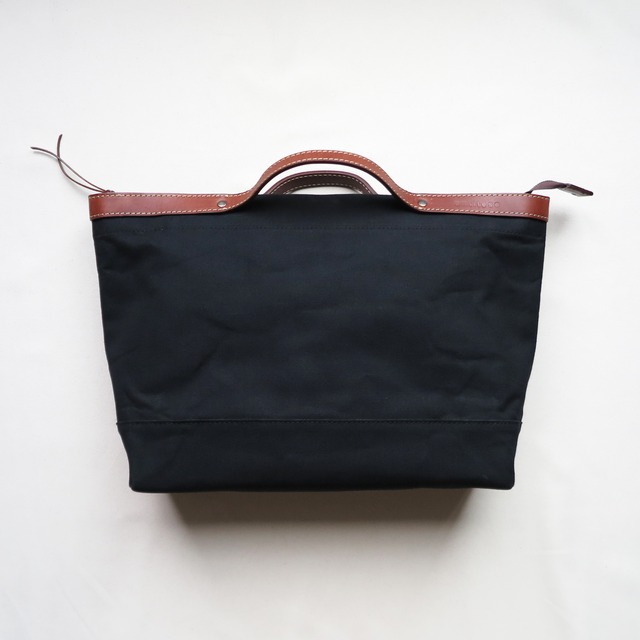 Paraffin canvas  tote bag 「advantage」BLACK