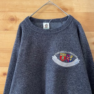 【TIGER BRAND】カナダ製 CANADA カレッジ ヨーク大学 オスグッドホール法学部 LAW SCHOOL 刺繍ロゴ 肉厚 スウェット トレーナー  XL ビッグシルエット US古着