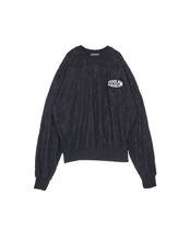 オパールフラワースウェットシャツ (BLACK)　CQ-49033