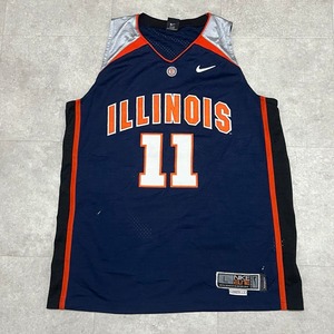 バスケ　ユニフォーム　イリノイ大学　11番　NBA ゲームシャツ　NIKE