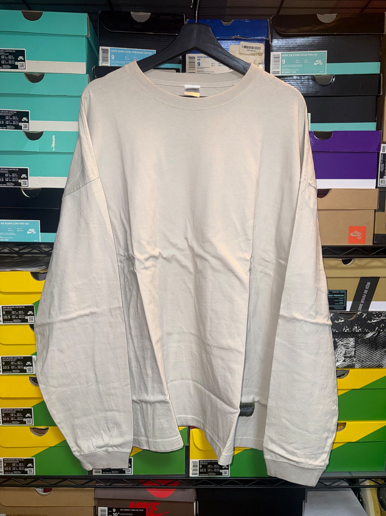 【SAMPLE】A.D.D.I.C.T   Label L/S Tee Gray【 XLarge 】
