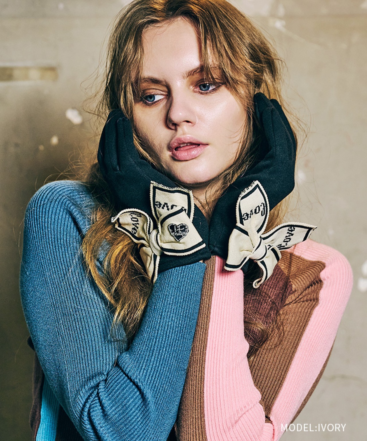 【直営限定ITEM】BIGリボングローブ (IVORY)　CQ-47504H