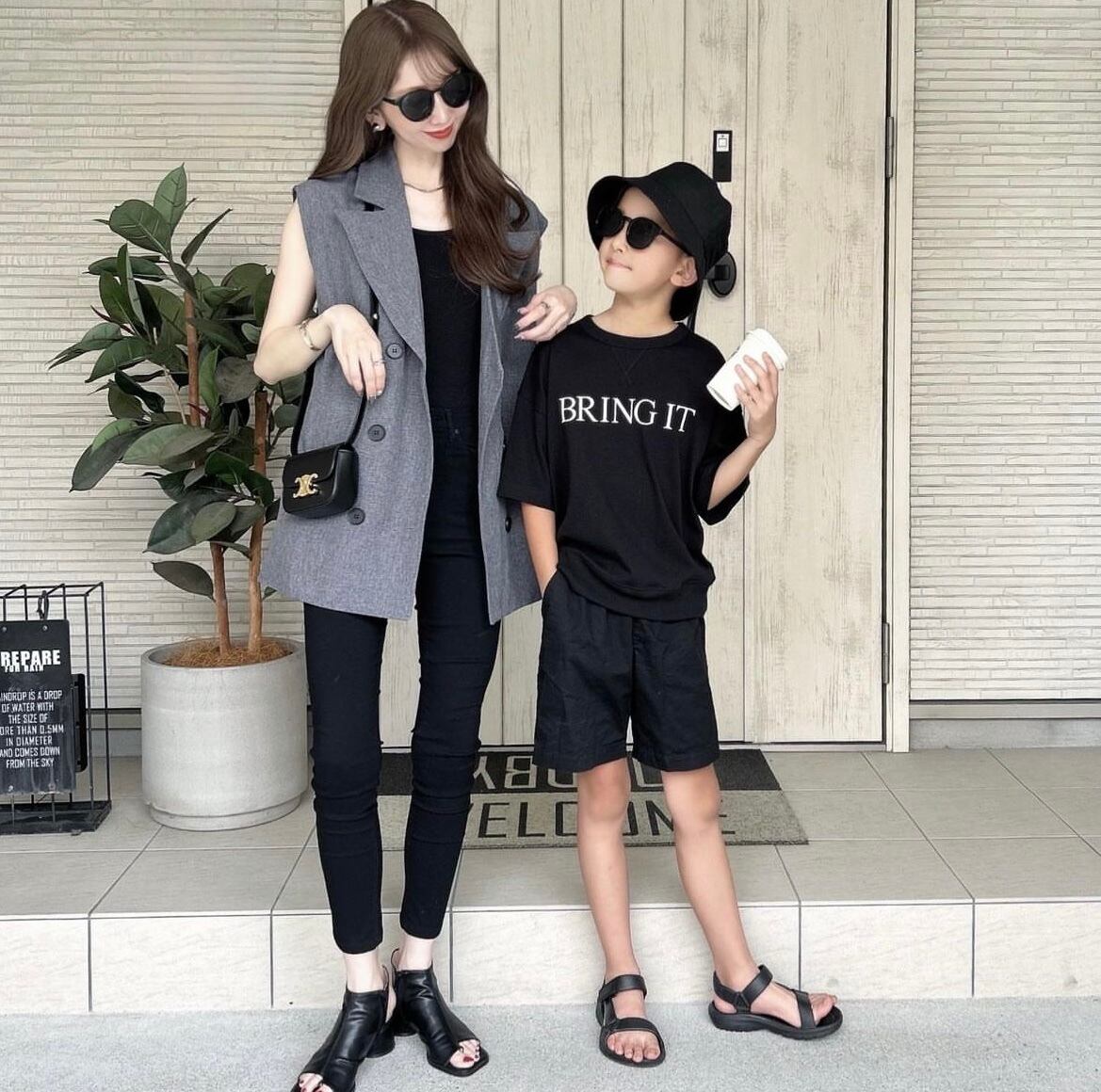 4size / グレーロングジレ