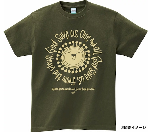 God save us T-shirts　アーミーグリーン