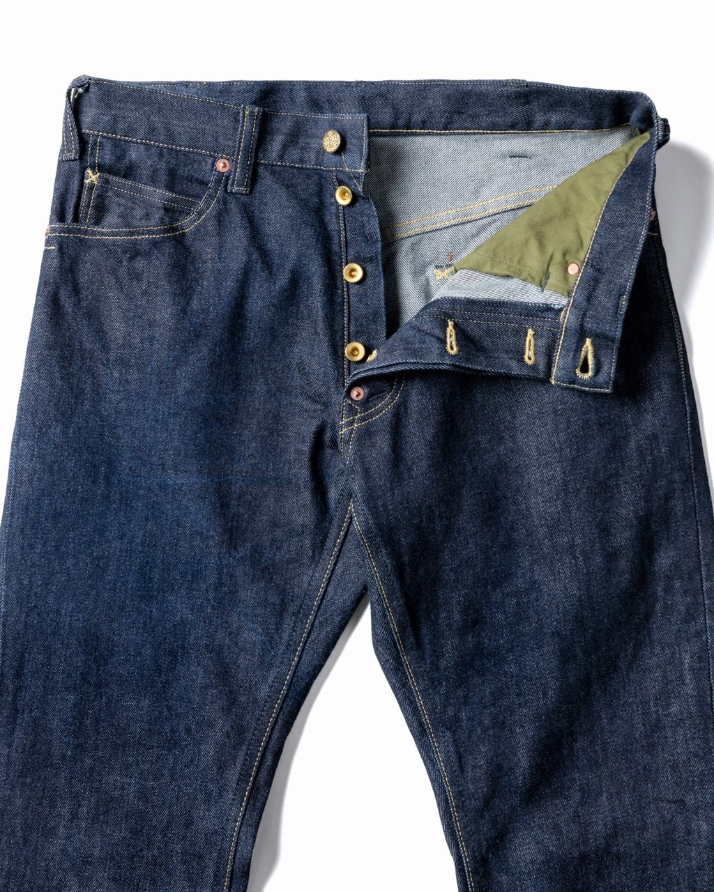 GERUGA : TIGHT STRAIGHT STRETCH DENIM PANTS | Gusset