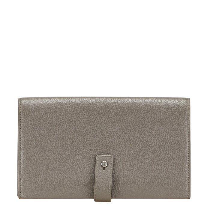 サンローラン サックドジュール 長財布 504981 グレー レザー