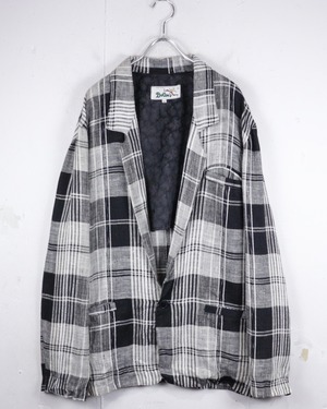 【Caka act2】Monotone Vintage Loose Linen Tailored Jacket