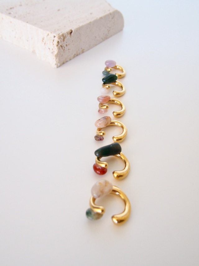 " loose stone ear cuff " -deux- 【GOLD】