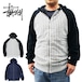 Stussy Stripe Knit Zip Hooded ステューシー ストライプ ニット ジップ フード パーカー メンズ ストリート ファッション ネイビーストライプ S