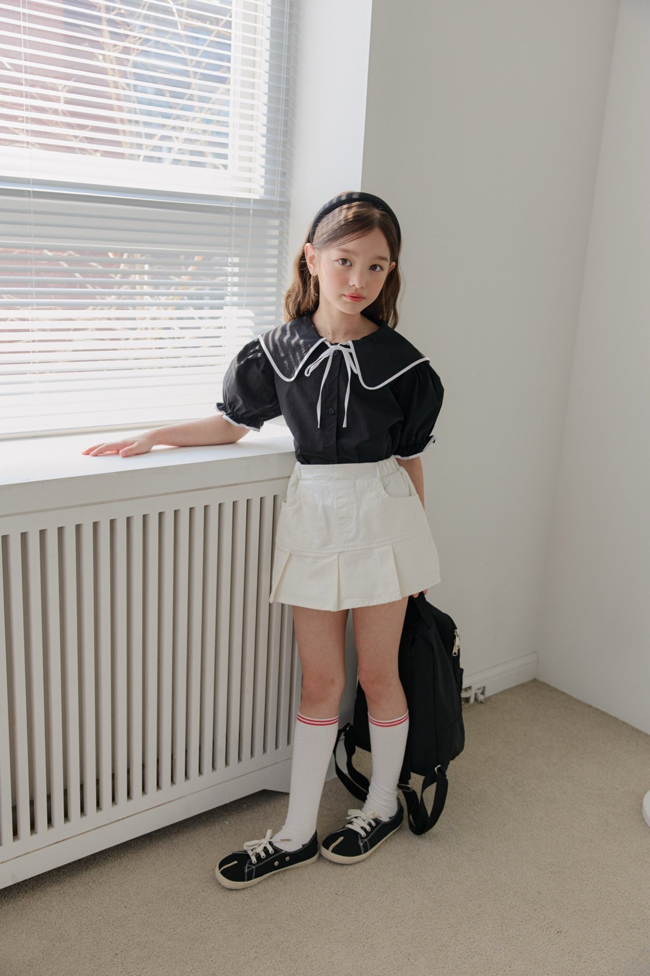 [DOREDORE] Shud Pleated Denim Skirt Pants (Denim) / [도레도레] 슈드주름청치마바지(청)
