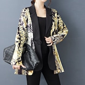 ゴールド プリント オーバージャケット 60006