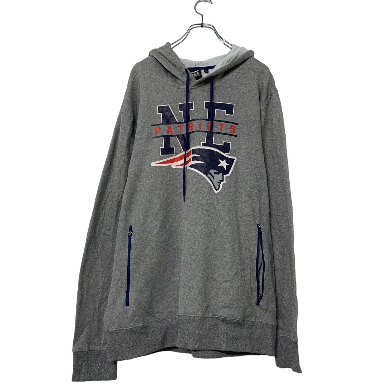 TEAM APPAREL NFL プリント スウェット パーカー XL グレー ブルー  