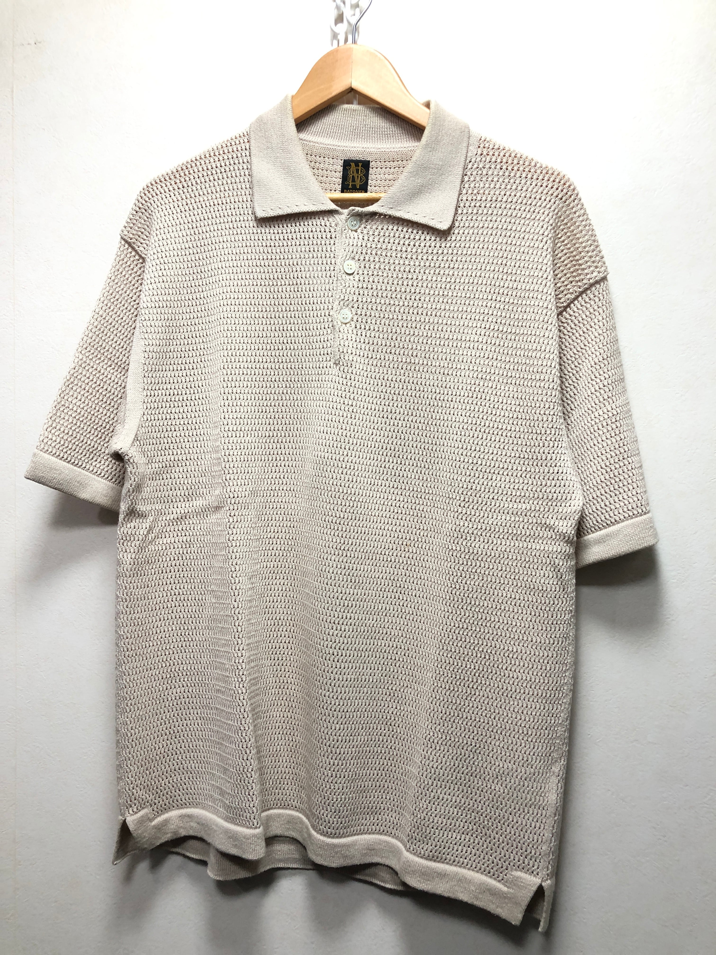 045031 BATONER SUMMER KNIT POLO SHORT SLEEVE ポロシャツ 3 サマー