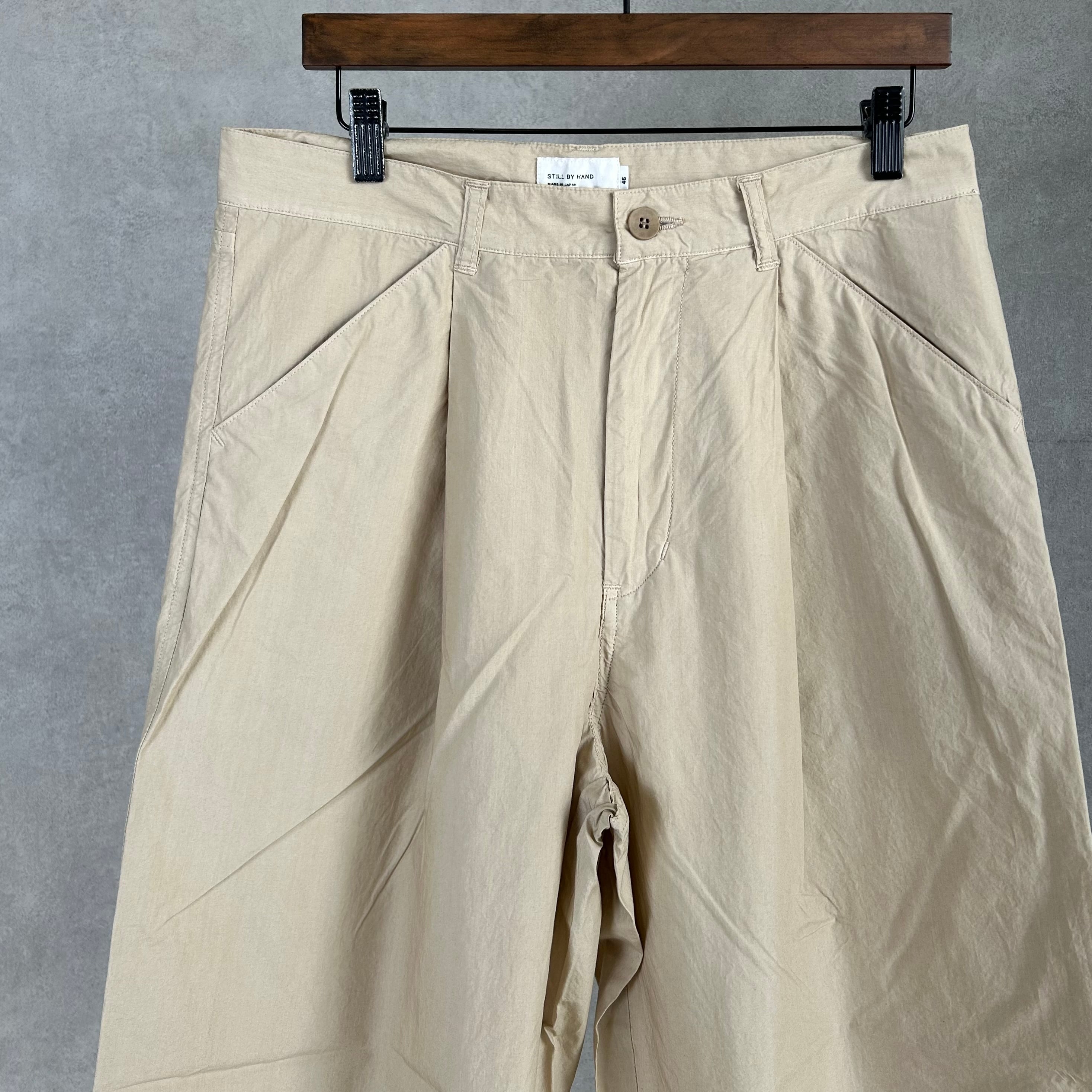 Rich I 26ssタックワイドトラウザー 26SS》【STILL BY HAND】TYPEWRITER TACK WIDED TROUSERS スティルバイ