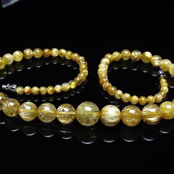 タイチンルチルクォーツ ネックレス 一点物 113-602