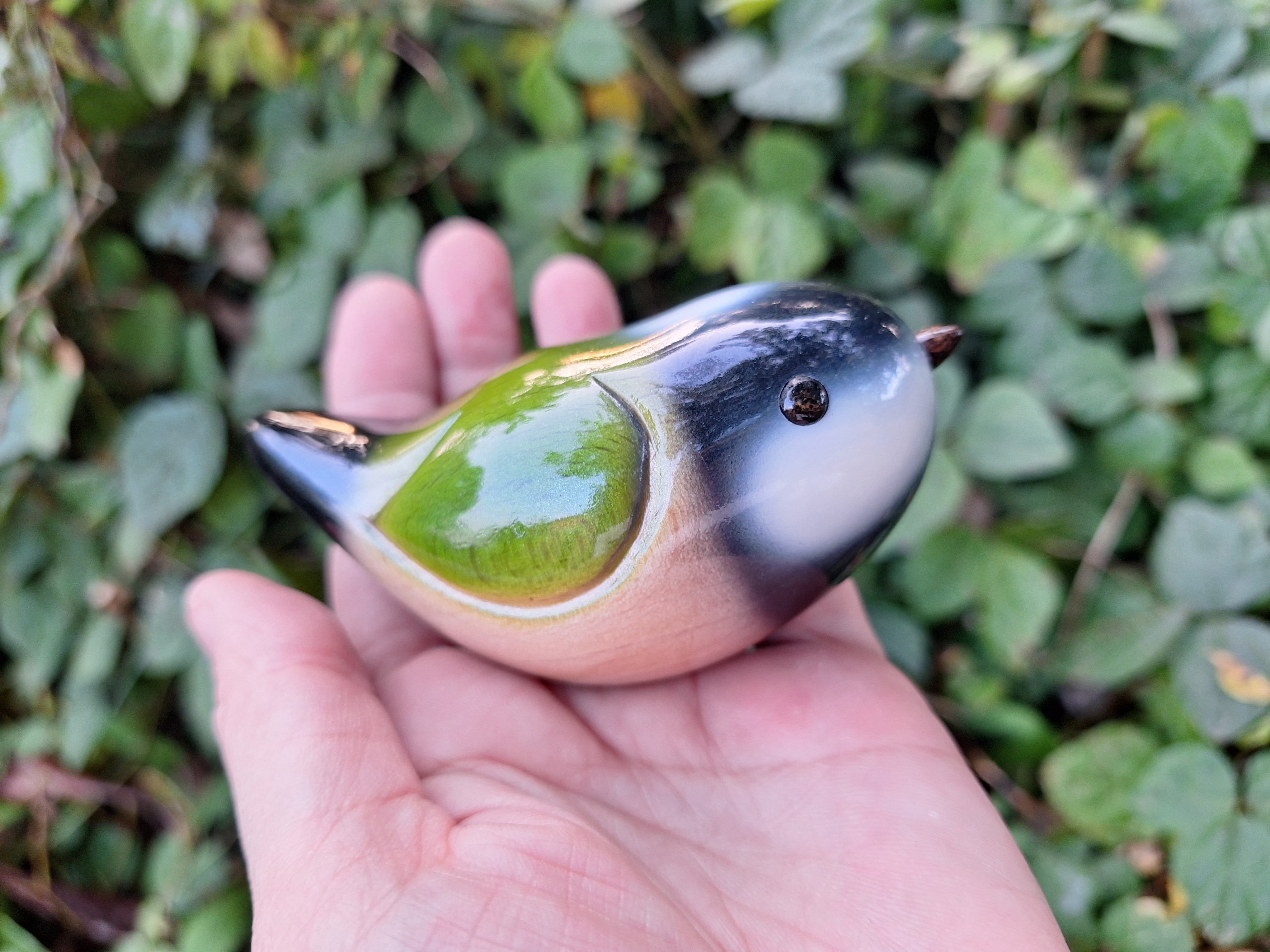 シジュウカラ Parus minor | 工房西岡 woodcraft animals
