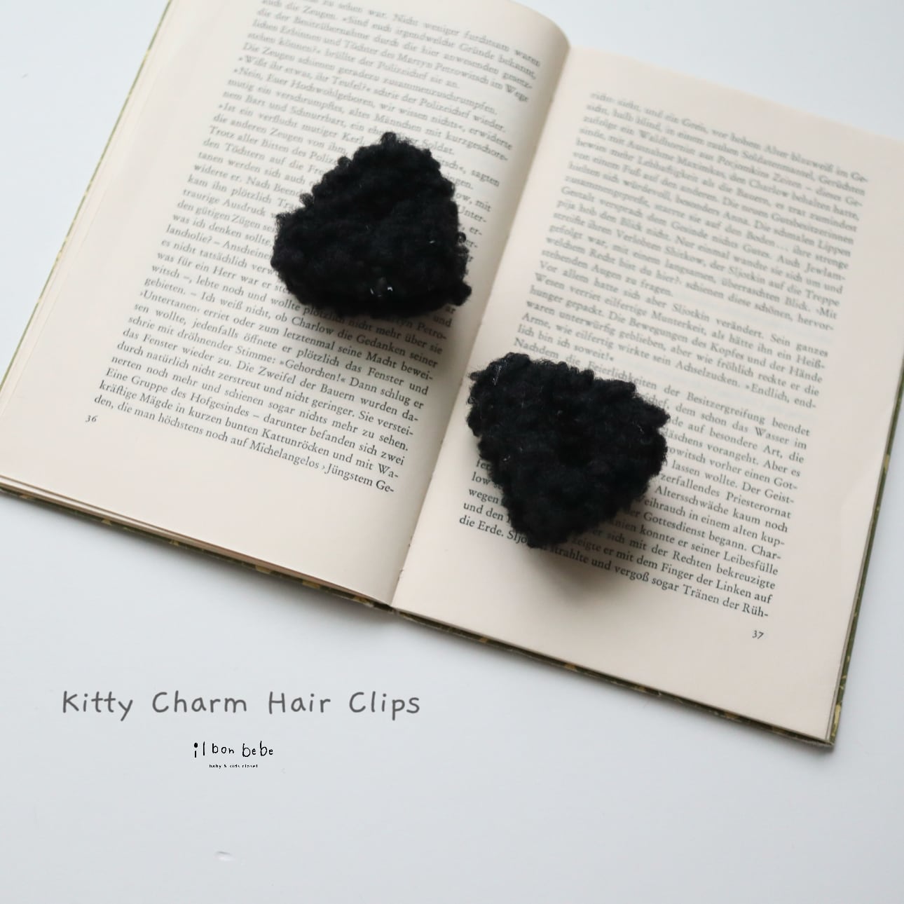 【即納】Kitty Charm Hair Clips