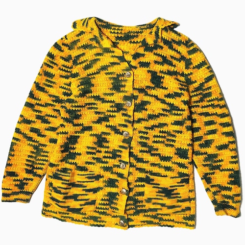 Vintage 70〜80's Patterned Knit Cardigan