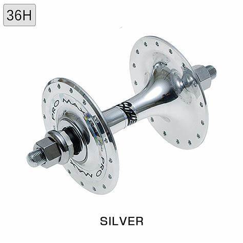 スズエ　PRO MAX ハブ 32h シルバー 絶版品　前後セット suzue スズエ Suzue - Pro Max Track Hub - Front 32H シルバー