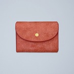 【Iru×IKENOHATA GINKAWATEN】PUEBLO LEATHER COMPACT WALLET AKANEIRO Brass / 受注生産 3月下旬～4月上旬 発送予定