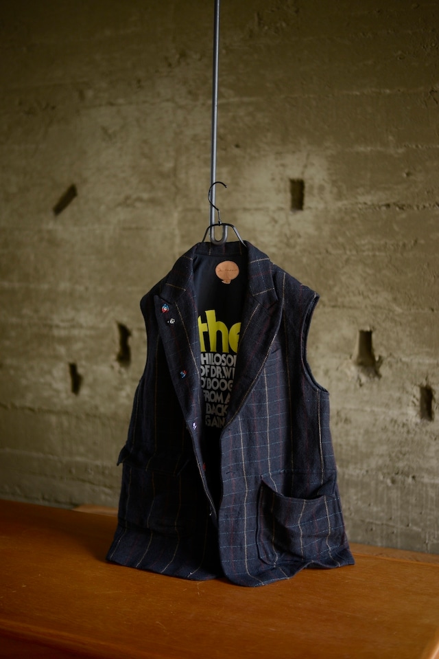 blackbird / sleeveless director's jacket (check)