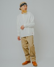 Honeycomb Waffle Henry Neck L/S Tee