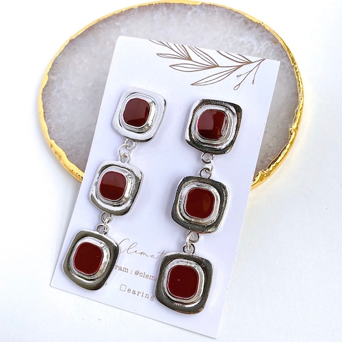 ◇D-8 スクエアエポピアス