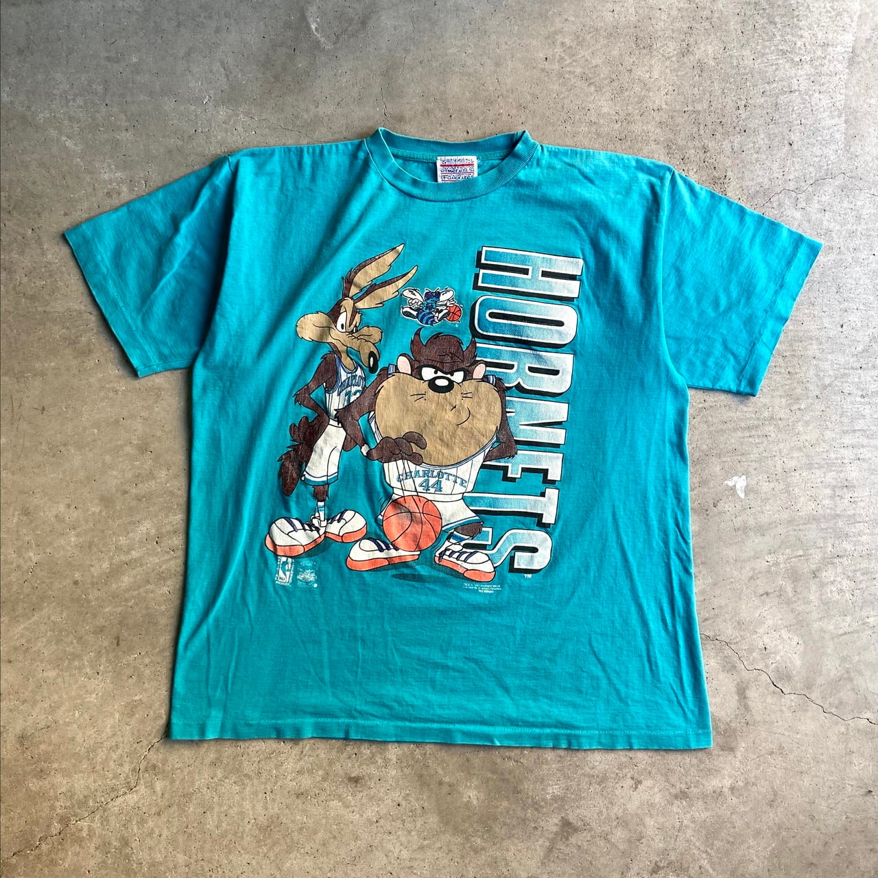 90年代 NBA シャーロット ホーネッツ タズマニアンデビル プリントT 