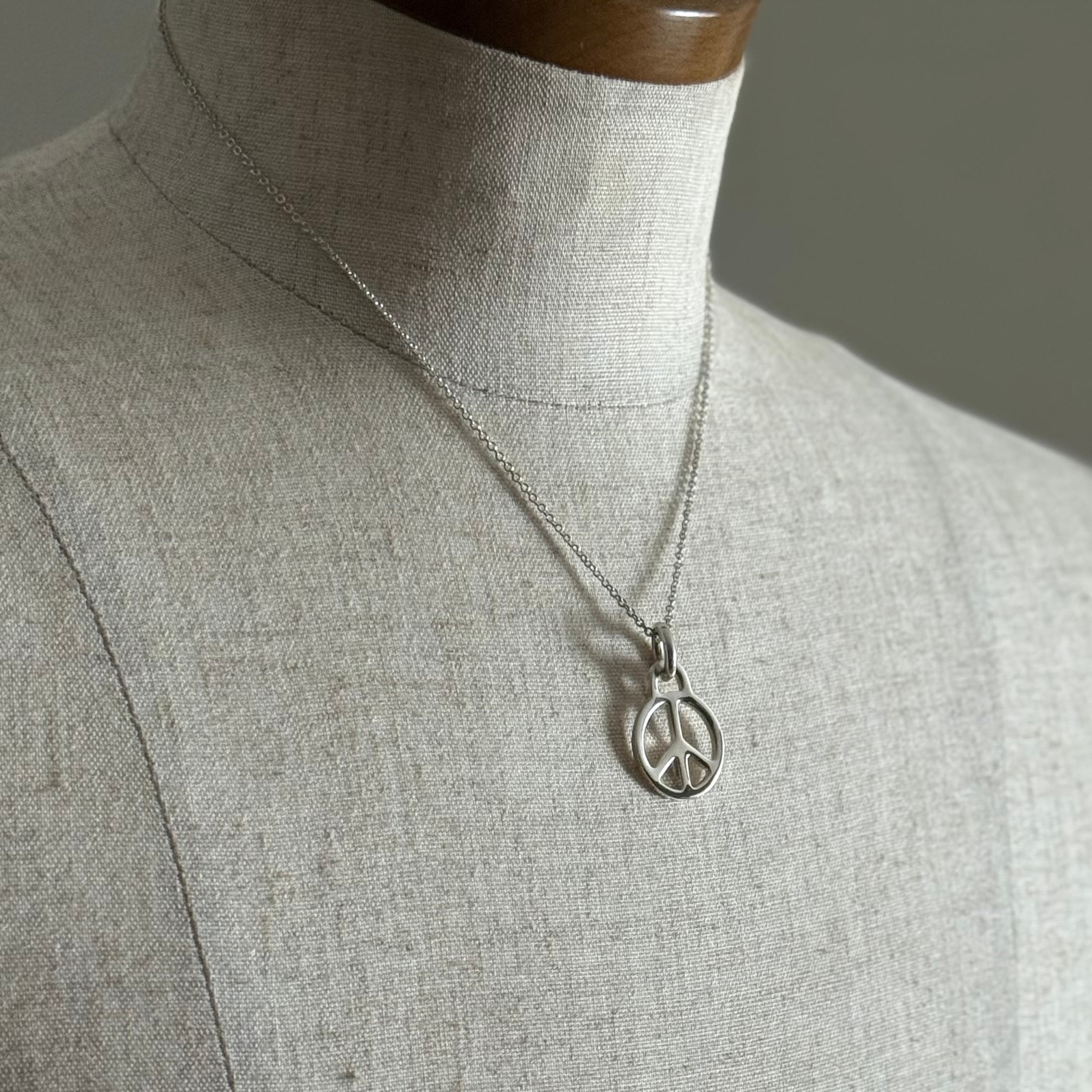 vintage tiffany ヴィンテージティファニー large peace mark necklace