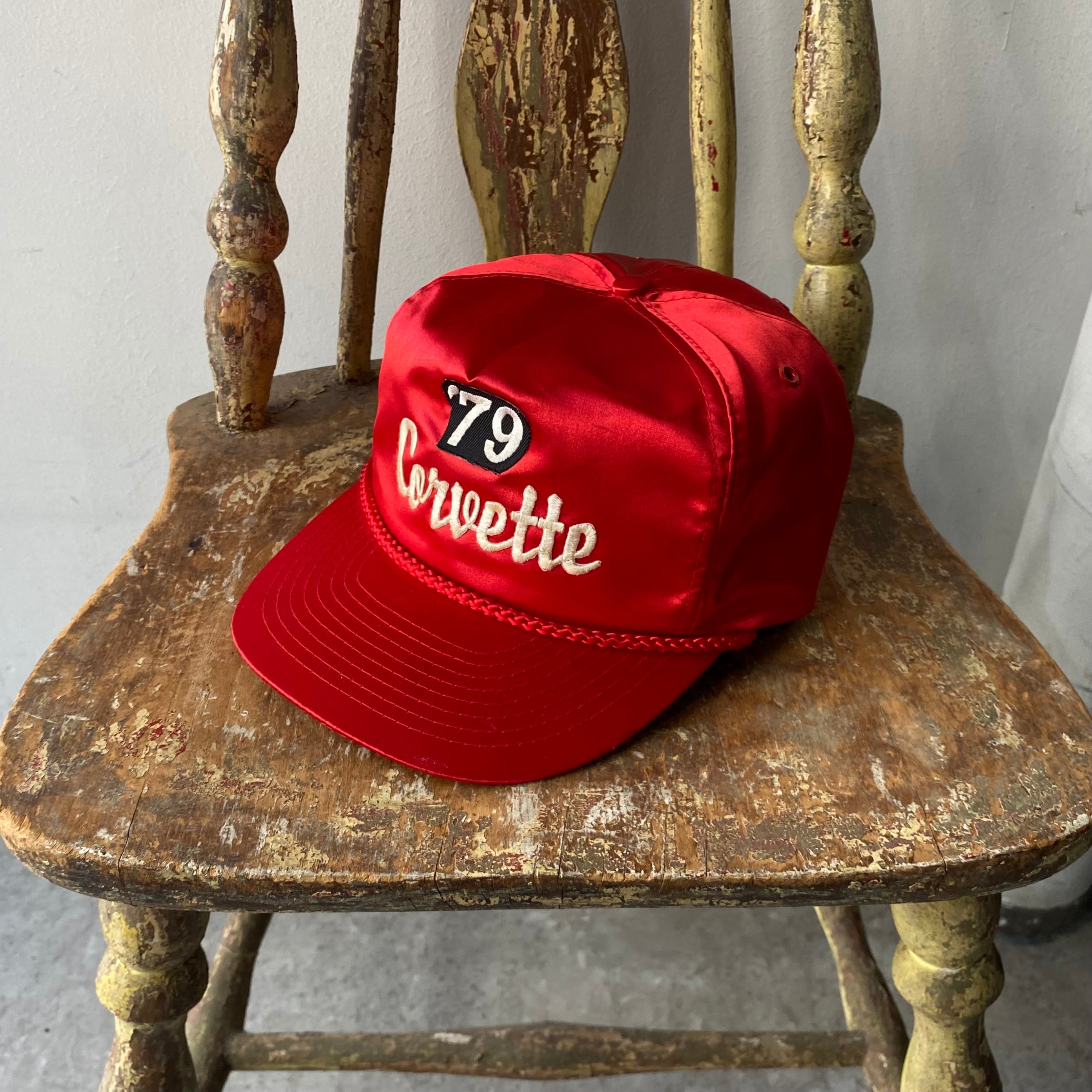 1979s Chevrolet Corvette "satin" trucker cap【仙台店】