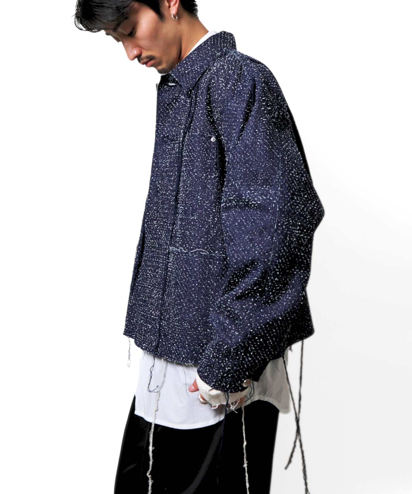 Midorikawa / MID26AW-JK03 NEEDLE SILK DENIM COVERALL(INDIGO