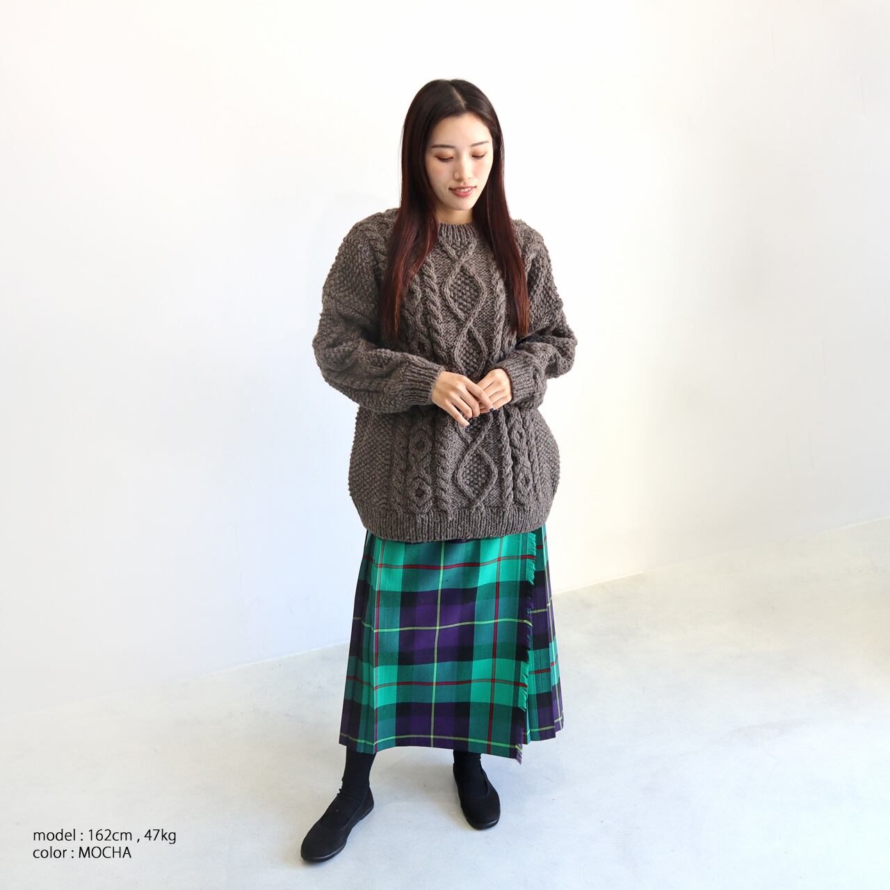 ICHI Antiquites * ペルー ハンドニット プルオーバー [900358 ICHI Antiquites * ペルー ハンドニット プルオーバー [900358