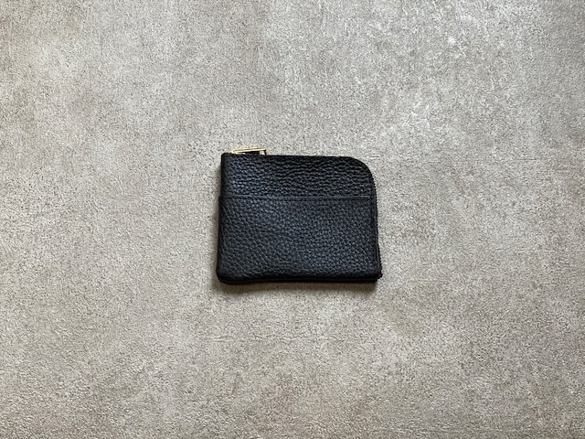 L-shaped Small Wallet: (soft shrink) Color : Black