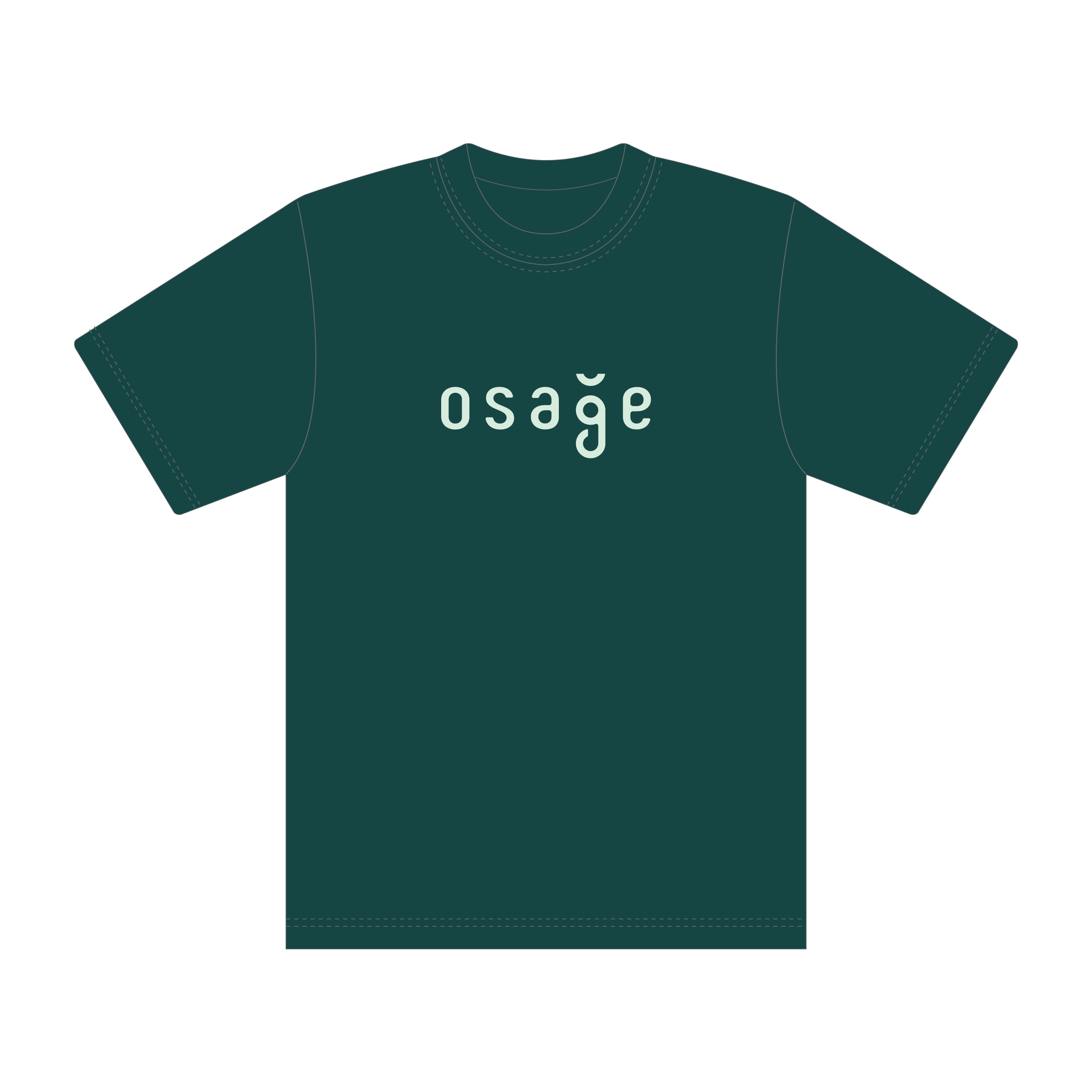 ロゴTシャツ(ティールグリーン)