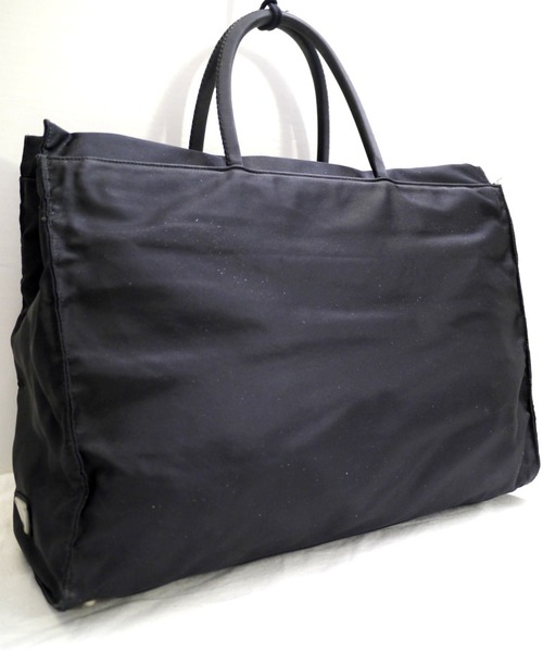 美品◆PRADA プラダ ユニセックス A4対応 ノートPC可 テスート トートハンド バッグ 黒◆ 通勤通学にも便利な書類対応の勝手抜群トート♪