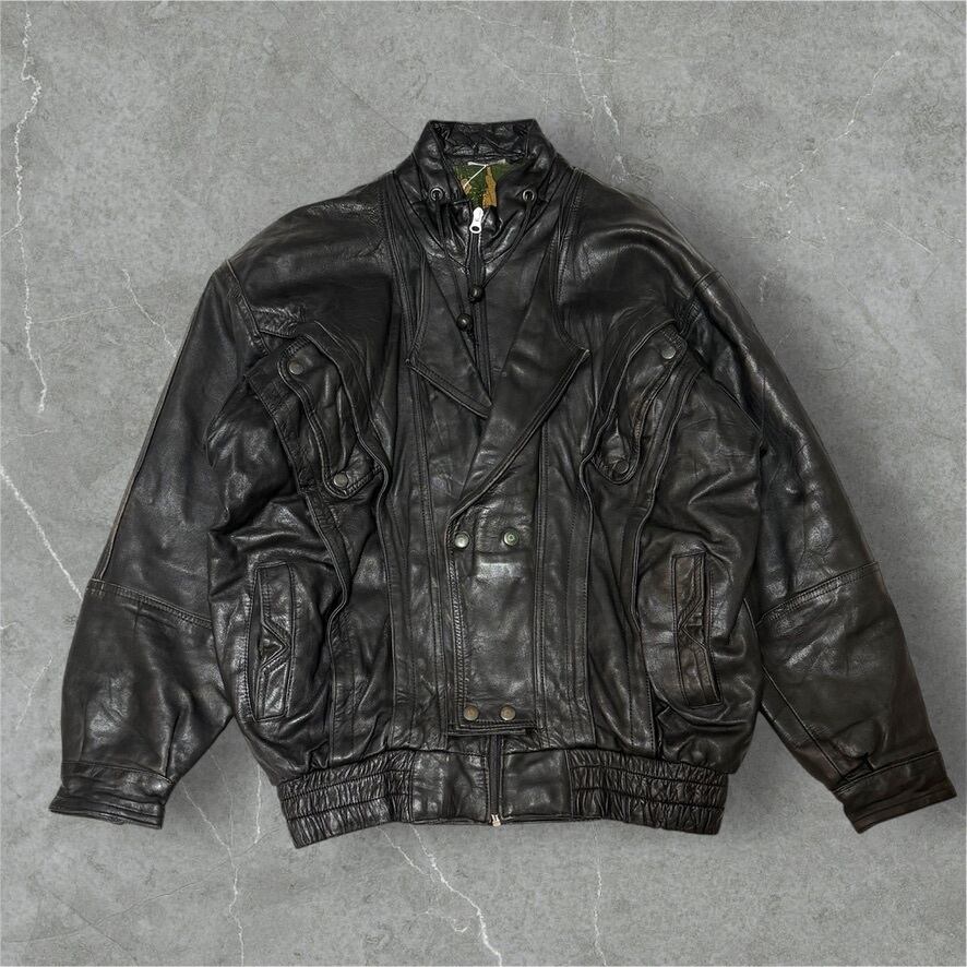 80〜90年代 FIRST アメリカン ダブルライダースジャケット レザー