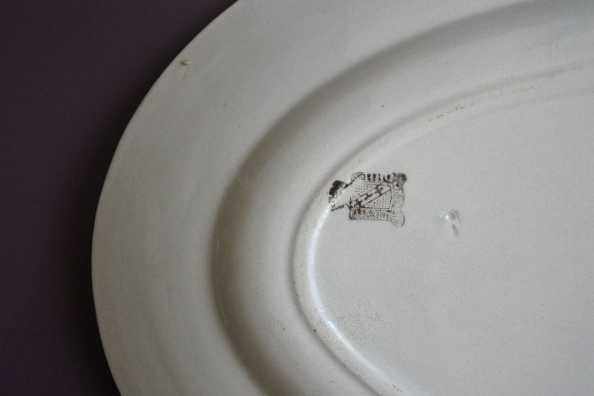 C. 1827-1944 French Platter, Niderviller | antiquesoval