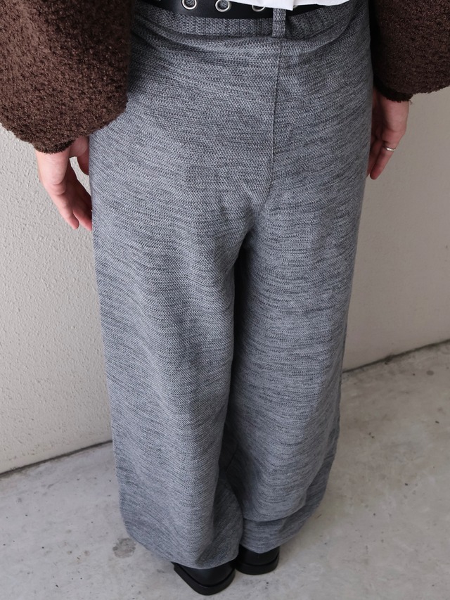 【ISA BOULDER】LANTERN TROUSERS/ash