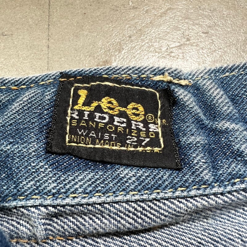 70's Lee 200ブーツカットデニム サイド黒タグ オリジナル 縦落ち ...