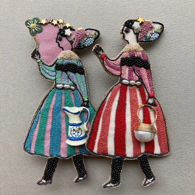 ※販売終了【Dua限定】Rika Ogasawara × 杉本さなえ Duaちゃんブローチ（9月下旬〜発送）