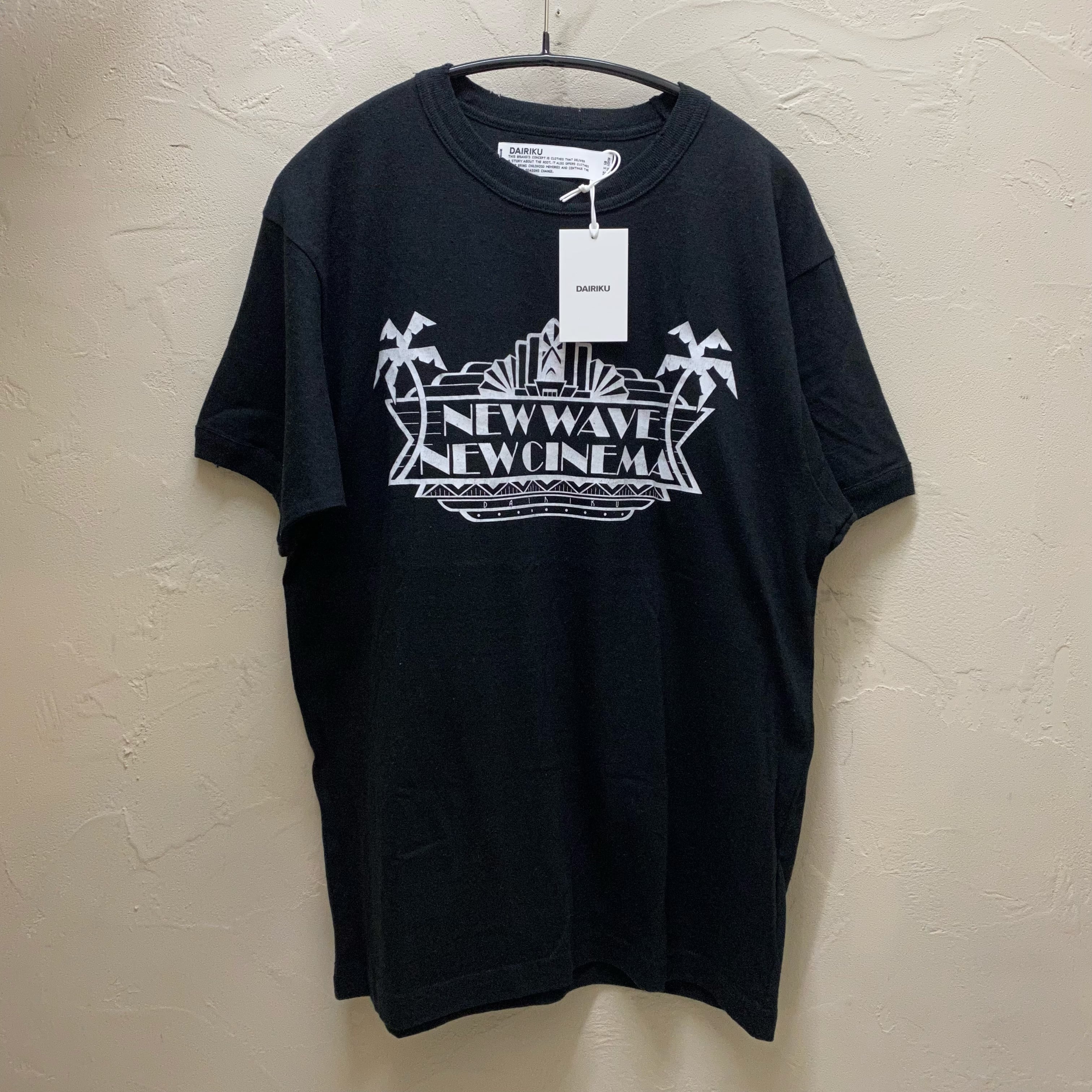 DAIRIKU ダイリク 23SS New Trim Tee Black 半袖Tシャツ ブラック プリント ダメージ加工 タグ付き【代官山01】 |  ブランド古着Brooch powered by BASE